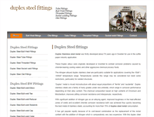 Tablet Screenshot of duplexsteel-fittings.com